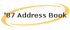 '87 Address Book