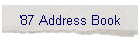 '87 Address Book
